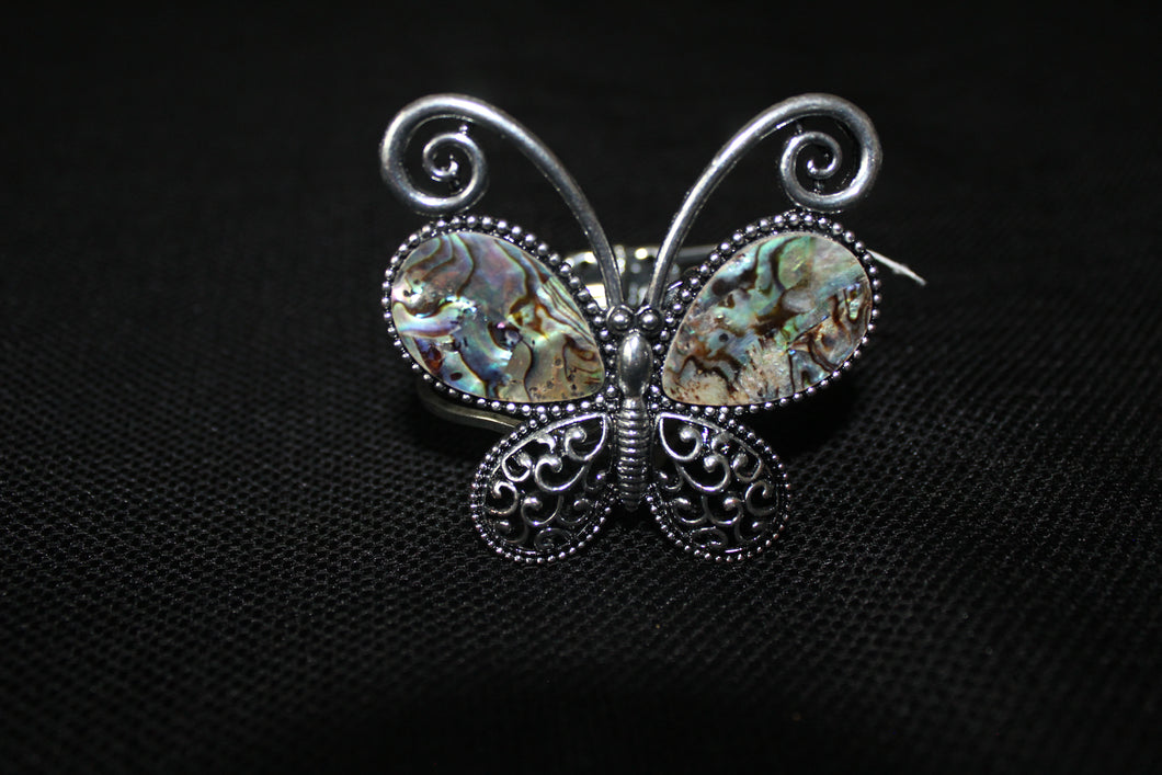 Butterfly Antique Silver tone Bracelet